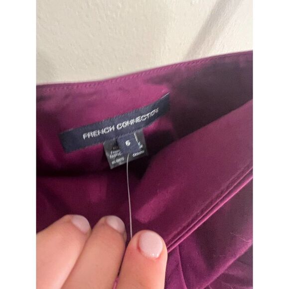 French Connection Bonny Purple One Strap Dress NWT Sz. 6 - Picture 6 of 8